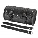 PU Leather Side Tool Box Hanging Saddlebag Black Motorcycle Universal