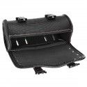 PU Leather Side Tool Box Hanging Saddlebag Black Motorcycle Universal