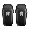 Pair 30L Side Luggage Case Hard Trunk Saddle Bags Motorcycle Panniers Box Cruiser Universal
