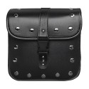Pair Black PU Leather Motorcycle Modified Tool Bag Luggage Saddlebags For Harley
