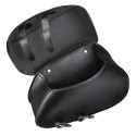 Pair Large Size Black PU Leather Motorcycle Tool Bag Luggage Saddlebags For Harley