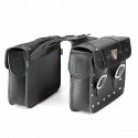 Pair PU Leather Motorcycle Side Tool Bag Luggage Saddlebags Universal