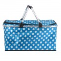 Portable Picnic Basket Thermal Insulated Storage Bag Cooler Tote Food