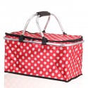 Portable Picnic Basket Thermal Insulated Storage Bag Cooler Tote Food