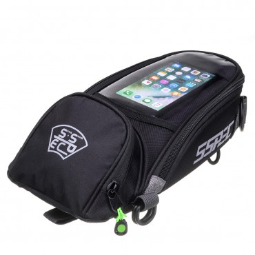 Motorcycle Oil Fuel Tank Bag Saddlebags Magnetic Waterproof For Phone GPS