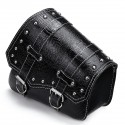 Single Side Metal Adjusting Buckle Motorcycle Left Right Leather Saddlebag Tool Bag Fuel Oil Bottle Holder Hasp Type