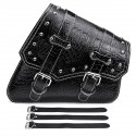 Single Side Metal Adjusting Buckle Motorcycle Left Right Leather Saddlebag Tool Bag Fuel Oil Bottle Holder Hasp Type