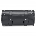 Universal Black PU Leather Motorcycle Saddle Bag Luggage Case Pannier Tool Bag