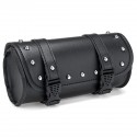 Universal Black PU Leather Motorcycle Saddle Bag Luggage Case Pannier Tool Bag