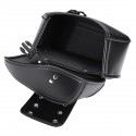 Universal Motorcycle PU Leather Small Saddlebags Side Storage Tool Bag For Harley