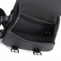 Universal Motorcycle Saddlebags Saddle Bag Black Leather For Harley Sportster XL883 XL1200 04-UP