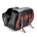 Universal Pair Motorcycle Saddlebags PU Leather Side Pouch Luggage Bicycle Tool Bag