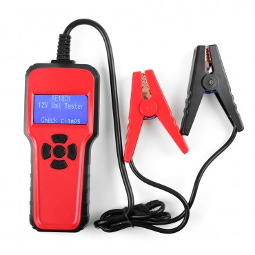 AE1801 12V Car Battery Tester Battery Load Digital Analyzer CCA Charging Fault Diagnostic Scan Tool With LCD Display Screen