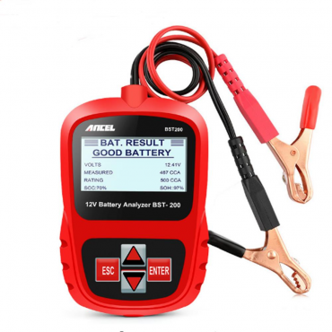 Bst200 Car Battery Tester Multi-language 12V 1100CCA Battery Detect Battery Diagnostic Tool