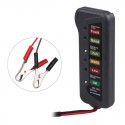 12V 24V Car Battery Tester Digital Alternator Detector Mate Car Lighter Plug Diagnostic Tool with 6 LED Indicator