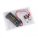 12V 24V Car Battery Tester Digital Alternator Detector Mate Car Lighter Plug Diagnostic Tool with 6 LED Indicator