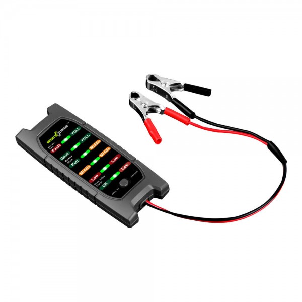 BF-12L Smart 12V Car Battery Tester Digital Tool with LED Indicator Lights Battery Clamp