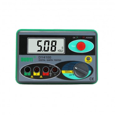 DY4100 Ground Insulation Resistance Tester Digital Rocker Lightning Protection Ground HD Digital Display Screen Dustproof