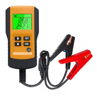 Digital 12V Car Battery Tester Automotive Battery Load Test Analyzer Voltage Ohm CCA Tool with LCD Display