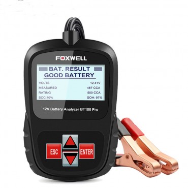 BT100 PRO Car Battery Tester 6V 12V For Flooded AGM GEL 100 To 1100CCA 200AH Battery Health Analyzer Automotive Diagnostic Tool