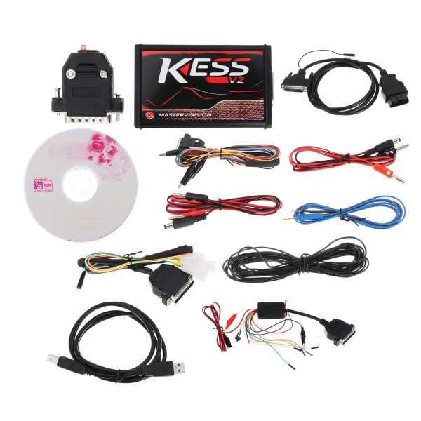 Red EU Version KESS V5.017 No Token Limit KESS V2 Manager ECU Programmer Car Engine Diagnostic Analyzer