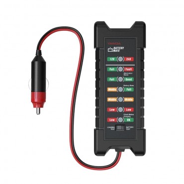 Battery Tester BM420 12V~24V Power lighter Version Car Digital 6 LED Light Alternator Auto Battery Analyzer