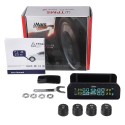 T260 Solar Tire Pressure Monitor System Real-time Tester LCD Screen 4 External Sensors Auto Power On Off