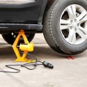12V 3T Electric Scissor Car Jack Lift Impact Wrench Automotive Emergency Roadside Tire Change Tool