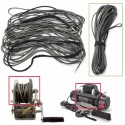 Grey 1/4 Inch 100ft Synthetic Winch Rope ATV Winch Cable Towing Rope