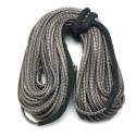 Grey 1/4 Inch 100ft Synthetic Winch Rope ATV Winch Cable Towing Rope