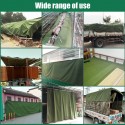 Car Army Green Heavy Duty Cover Canvas Tarp Tarpaulin Sun Rain Waterproof Dustproof Cover For Truck Boat Store Roofing Sheets