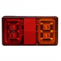 12V 16 LED Car Tail Light 4 LED License Plate Lamp for Truck Trailer Boat