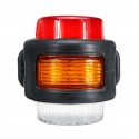 12V-24V 11 LED Double Side Marker Light Indicator Lamp Rubber Outline For Trailer Truck Caravan Van