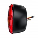 12V 25LED Hamburger Rear Tail Lamp Round Stop Indicator Light for Trailer Truck Caravan Van Bus