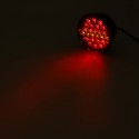 12V 25LED Hamburger Rear Tail Lamp Round Stop Indicator Light for Trailer Truck Caravan Van Bus