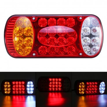 12V 32 LED Rear Stop Light Tail Brake Indicator Lamp Truck Trailer Van Caravan