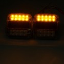 12V LED Caravan Truck Trailer Stop Rear Tail License Plate Indicator Lamp