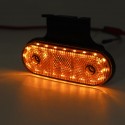 12V/24V 20 LED Side Marker Lights Reflector Lamp Amber With Bracket For Truck Trailer