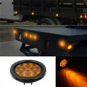 13.5cm 4W LED Round Tail Lights Turn Stop Brake Side Lamp for Truck Trailer ATV Red/ Amber/ White