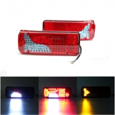 24V 120 LED Lorry Trailer Truck Rear Tail Lights Lamp For MAN DAF TGX SCANIA