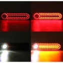 24V Universal Led Flowing Rear Tail Light Brake Stop Lamp Truck Caravan Trailer