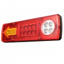 2PCS 12V LED Trailer Truck Rear Tail Brake Stop Turn Light Indicator Reverse Lamp