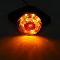 2PCS 24V 8LED 2 Color Trailer Side Marker Lights Truck Caravan Stop Indicator Lamp