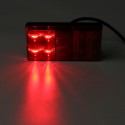 2PCS 8 LED Tail Brake Indicator Lights IP67 Waterproof Red Yellow Color Universal For 12V Truck Trailer
