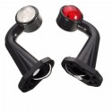 2x12V Elbow Side Outline Marker LED Light Caution Lamp Trailer Van Lorry