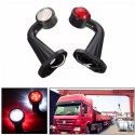 2x12V Elbow Side Outline Marker LED Light Caution Lamp Trailer Van Lorry