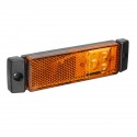 3 LED Side Marker Lights with Rear Reflector Indicator 12-24V Amber/Red/White For Truck Lorry Trailer
