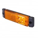 3 LED Side Marker Lights with Rear Reflector Indicator 12-24V Amber/Red/White For Truck Lorry Trailer