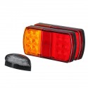 3PCS 6000K LED Car Tail Light Number Plate Light Waterproof Lamp for Truck Trailer Boat