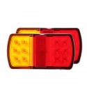 3PCS 6000K LED Car Tail Light Number Plate Light Waterproof Lamp for Truck Trailer Boat